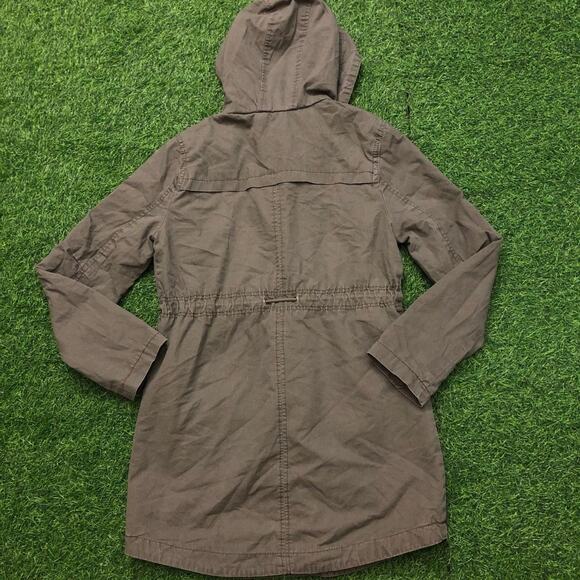 Women’s Green Ambiance Outerwear Hooded Trench Coat - Picture 2 of 5